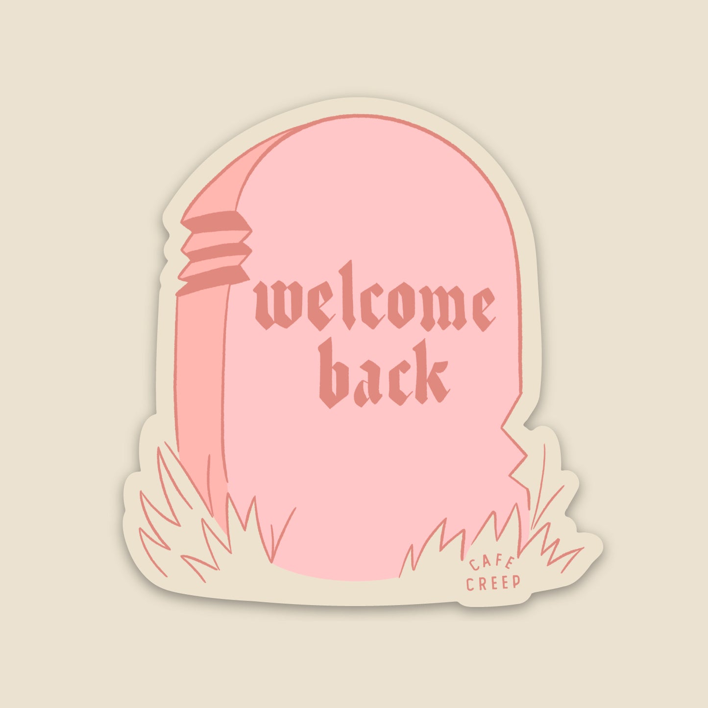 WELCOME BACK (vinyl sticker)